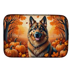 21 x 14 in. Unisex Belgian Tervuren Fall Dish Drying Mat
