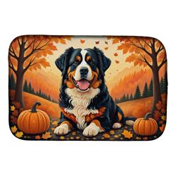 21 x 14 in. Unisex Bernese Mountain Dog Fall Dish Drying Mat