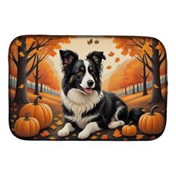 DAC1022DDM 21 x 14 in. Border Collie Fall Dish Drying Mat