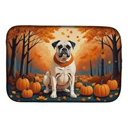 DAC1025DDM 21 x 14 in. White Boxer Fall Dish Drying Mat