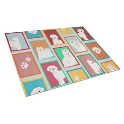 MLM1123LCB 15 x 12 in. Lots of Maltese Glass Cutting Board - Large