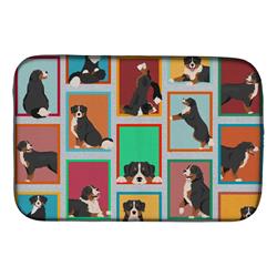 Picture of Carolines Treasures MLM1087DDM 21 x 14 in. Unisex Lots of Bernese Mountain Dog Dish Drying Mat