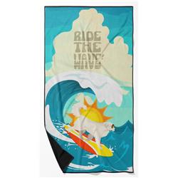 60 x 30 in. Unisex Surfer Dog Great Pyrenees Premium Beach Towel