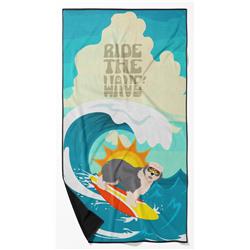 MLM1246TWL3060 60 x 30 in. Unisex Surfer Dog Old English Sheepdog Premium Beach Towel