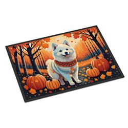 18 x 27 in. Unisex American Eskimo Fall Doormat