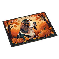 18 x 27 in. Unisex Basset Hound Fall Doormat