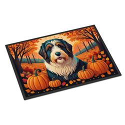 18 x 27 in. Unisex Bearded Collie Fall Doormat