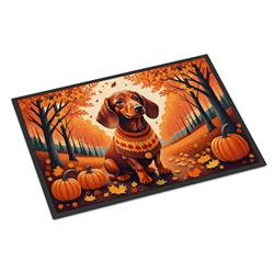 18 x 27 in. Unisex Dachshund Fall Doormat