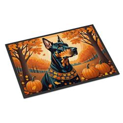 18 x 27 in. Unisex Doberman Pinscher Fall Doormat