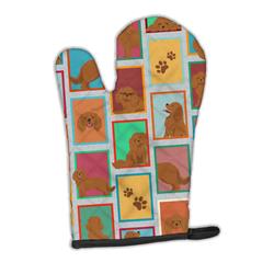 12 x 8.5 in. Unisex Lots of Ruby Cavalier Spaniel Oven Mitt