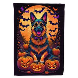 DAC1508CHF 40 x 28 in. German Shepherd Witchy Halloween House Flag