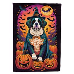 DAC1530CHF 40 x 28 in. Saint Bernard Witchy Halloween House Flag