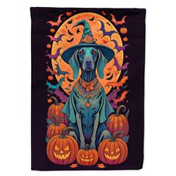 DAC1540CHF 40 x 28 in. Weimaraner Witchy Halloween House Flag