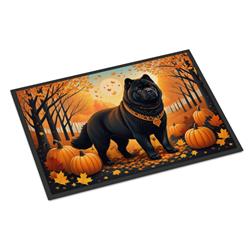 24 x 36 in. Unisex Black Chow Chow Fall Indoor or Outdoor Mat