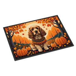24 x 36 in. Unisex Cocker Spaniel Fall Indoor or Outdoor Mat