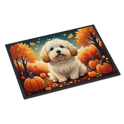 24 x 36 in. Unisex Coton De Tulear Fall Indoor or Outdoor Mat