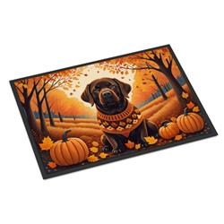 DAC1055JMAT 24 x 36 in. Unisex Chocolate Labrador Retriever Fall Indoor or Outdoor Mat