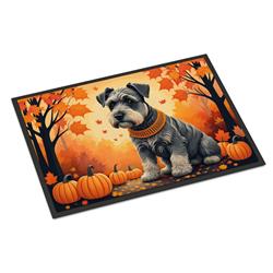 24 x 36 in. Unisex Schnauzer Fall Indoor or Outdoor Mat