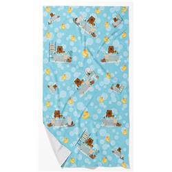 42 x 24 in. Unisex Red Chow Chow in Bathtub Bath Towel - Large