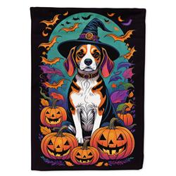 DAC1475CHF 40 x 28 in. Beagle Witchy Halloween House Flag