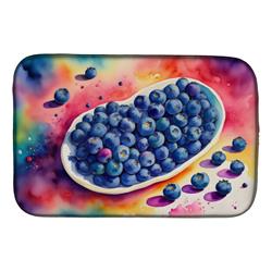 DAC1832DDM 21 x 14 in. Colorful Blueberries Dish Drying Mat