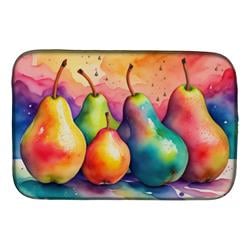 DAC1839DDM 21 x 14 in. Colorful Pears Dish Drying Mat