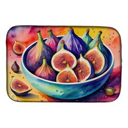 DAC1849DDM 21 x 14 in. Colorful Figs Dish Drying Mat