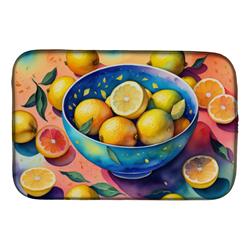 DAC1850DDM 21 x 14 in. Colorful Lemons Dish Drying Mat