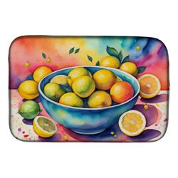 DAC1852DDM 21 x 14 in. Colorful Lemons Dish Drying Mat