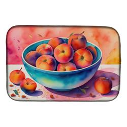 21 x 14 in. Unisex Colorful Peaches Dish Drying Mat