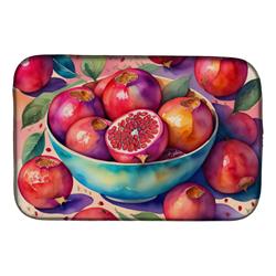 DAC1860DDM 21 x 14 in. Colorful Pomegranates Dish Drying Mat
