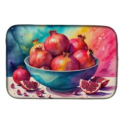 21 x 14 in. Unisex Colorful Pomegranates Dish Drying Mat