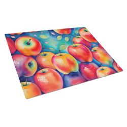 DAC1831LCB 15 x 12 in. Colorful Apples Glass Cutting Board - Large