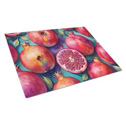 DAC1841LCB 15 x 12 in. Colorful Pomegranates Glass Cutting Board - Large