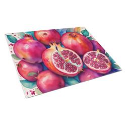 DAC1842LCB 15 x 12 in. Colorful Pomegranates Glass Cutting Board - Large