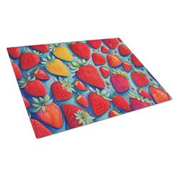 DAC1843LCB 15 x 12 in. Colorful Strawberries Glass Cutting Board - Large