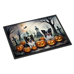 18 x 27 in. Unisex Papillon Spooky Halloween Doormat