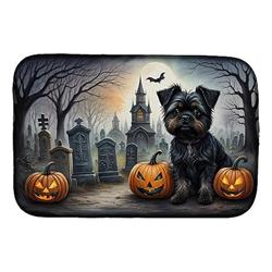 DAC2001DDM 21 x 14 in. Affenpinscher Spooky Halloween Dish Drying Mat
