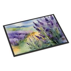 24 x 36 in. Unisex Lavender in Watercolor Indoor or Outdoor Mat