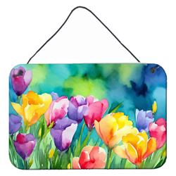 DAC1566DS812 12 x 8 in. Freesias in Watercolor Wall or Door Hanging Prints