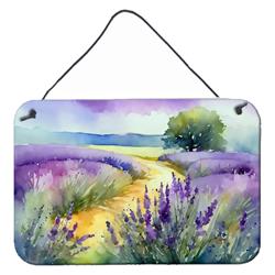 12 x 8 in. Unisex Lavender in Watercolor Wall or Door Hanging Prints