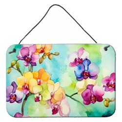 DAC1598DS812 12 x 8 in. Orchids in Watercolor Wall or Door Hanging Prints