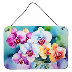 DAC1600DS812 12 x 8 in. Orchids in Watercolor Wall or Door Hanging Prints