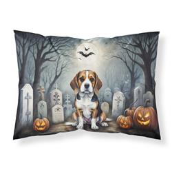 20.5 x 30 in. Unisex Beagle Spooky Halloween Fabric Standard Pillowcase