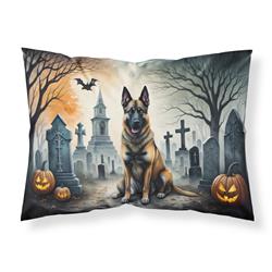 DAC2013PILLOWCASE 20.5 x 30 in. Unisex Belgian Malinois Spooky Halloween Fabric Standard Pillowcase