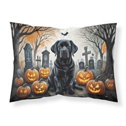 DAC2016PILLOWCASE 20.5 x 30 in. Unisex Black Labrador Retriever Spooky Halloween Fabric Standard Pillowcase