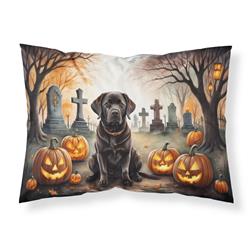 DAC2032PILLOWCASE 20.5 x 30 in. Unisex Chocolate Labrador Retriever Spooky Halloween Fabric Standard Pillowcase