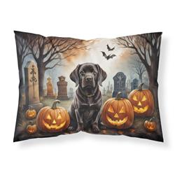 DAC2033PILLOWCASE 20.5 x 30 in. Unisex Chocolate Labrador Retriever Spooky Halloween Fabric Standard Pillowcase
