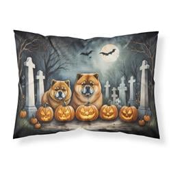 20.5 x 30 in. Unisex Chow Chow Spooky Halloween Fabric Standard Pillowcase