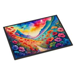 18 x 27 in. Unisex Geraniums in Color Doormat